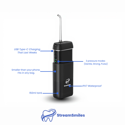 StreamSmiles Portable Water Flosser